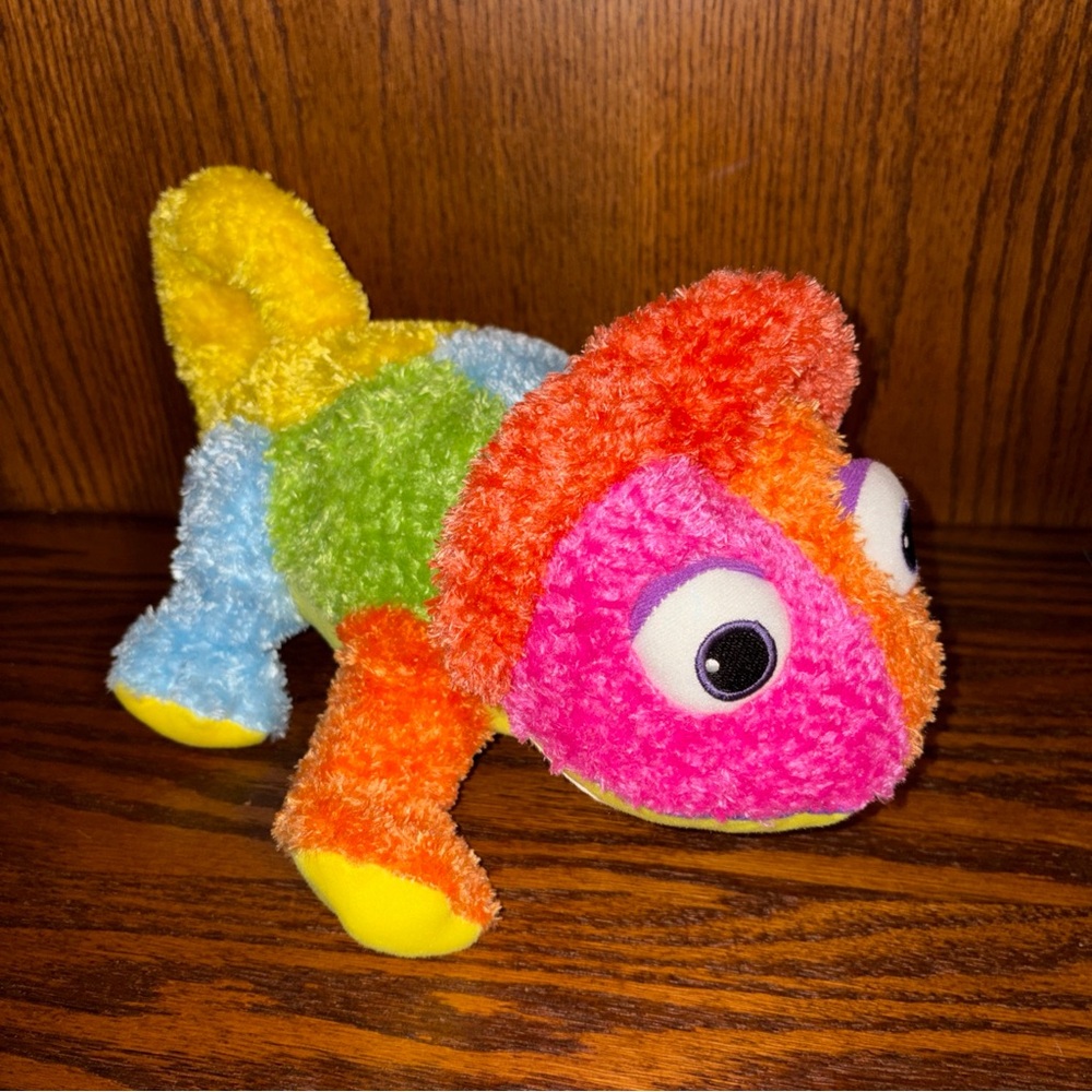 Colorful Plush Chameleon Stuffed Animal - Multicolor